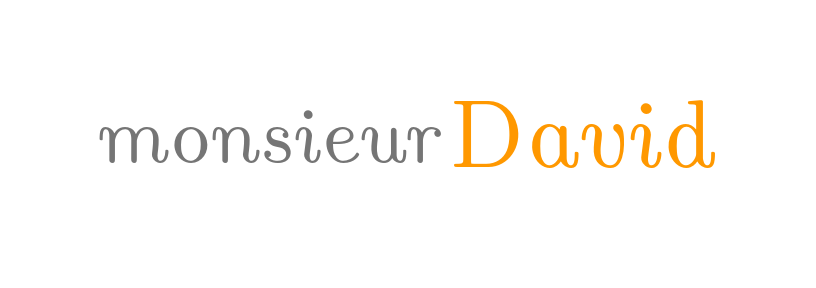 Logo de Monsieur David.